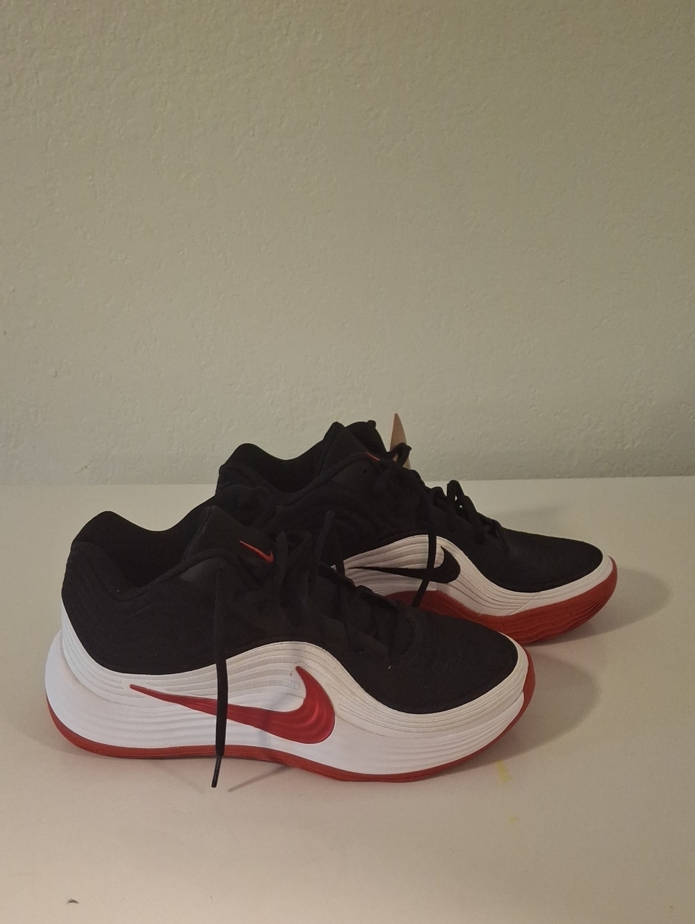 Nike Black White Red Athletic Shoes